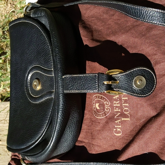 Gianfranco Lotti leather cross body bag with original bag - Picture 7 of 10